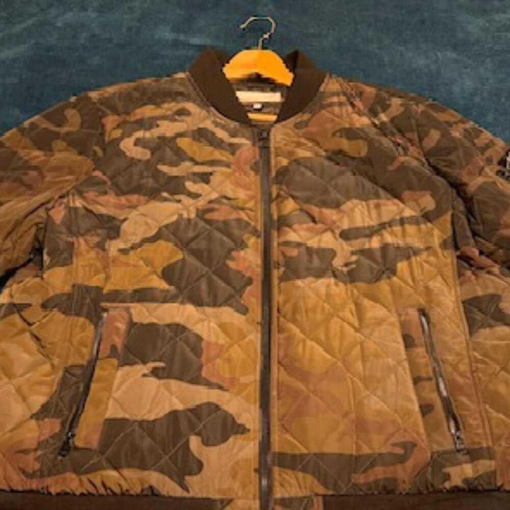 Calvin Klein Camouflage Bomber style Coat - XXL